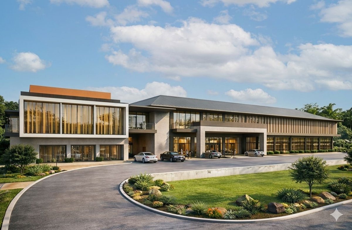 Artist's impression of the Forresta clubhouse