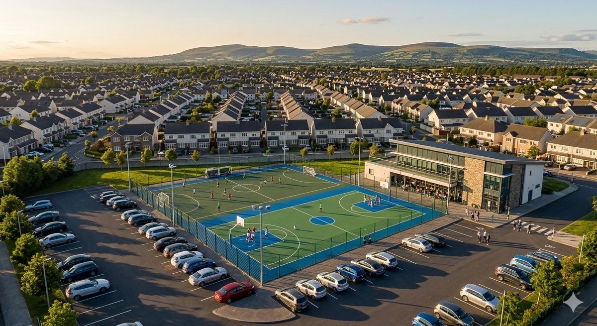 Artist's impression of the 2.14 acre sports complex at Forresta