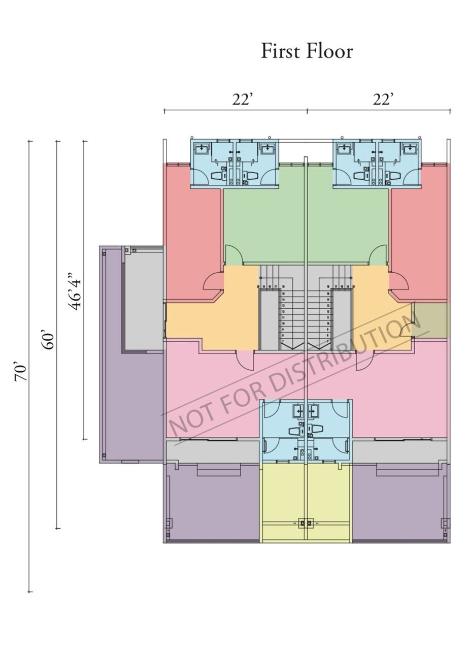 Forresta first floor plan by the developer
