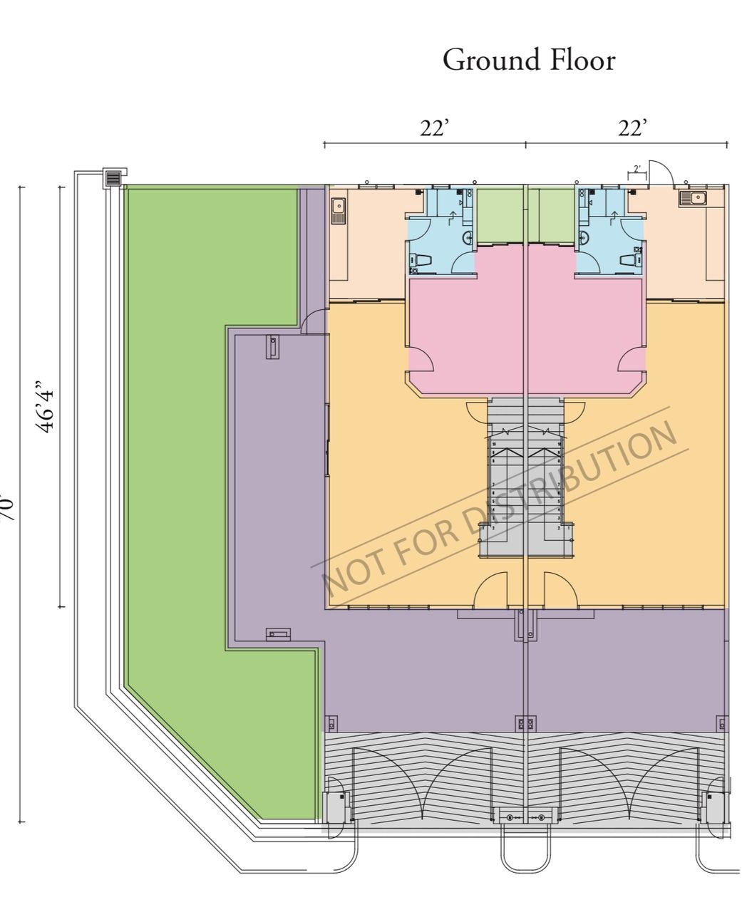 Forresta ground floor plan by the developer