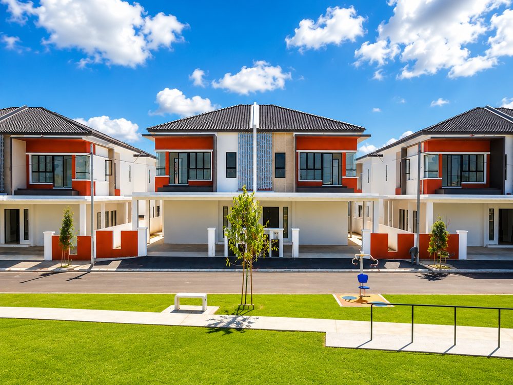 Bungalow Dees Premier double-storey semi-detached house facade in Lapangan Baru, Ipoh South