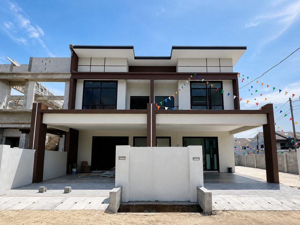Lapangan Indah double-storey terrace house facade in Taman Soon Choon, Ipoh South