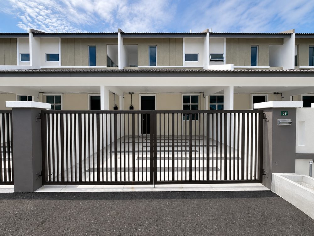 Pearl Garden double-storey terrace house facade in Lapangan Baru, Ipoh South
